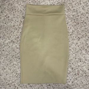 Tan Pencil Skirt